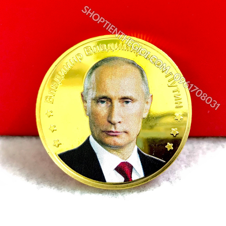 Xu Lưu Niệm Tổng Thống Putin Mạ Vàng In Màu 